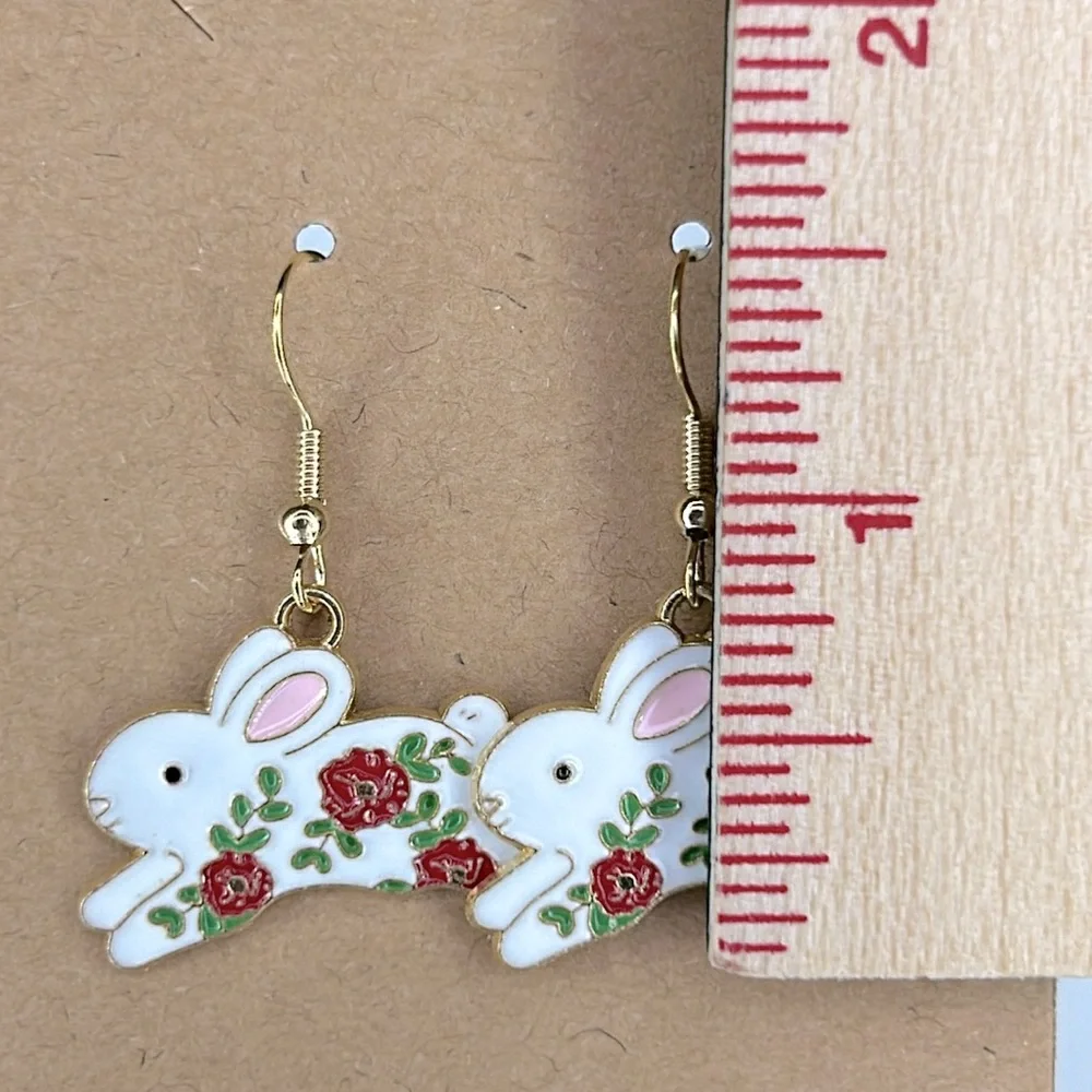 Easter Bunny Elegant Charm 18k Gold Platted Hook Fashion Jewelry Fashion Jewelry - Picture 2 of 2